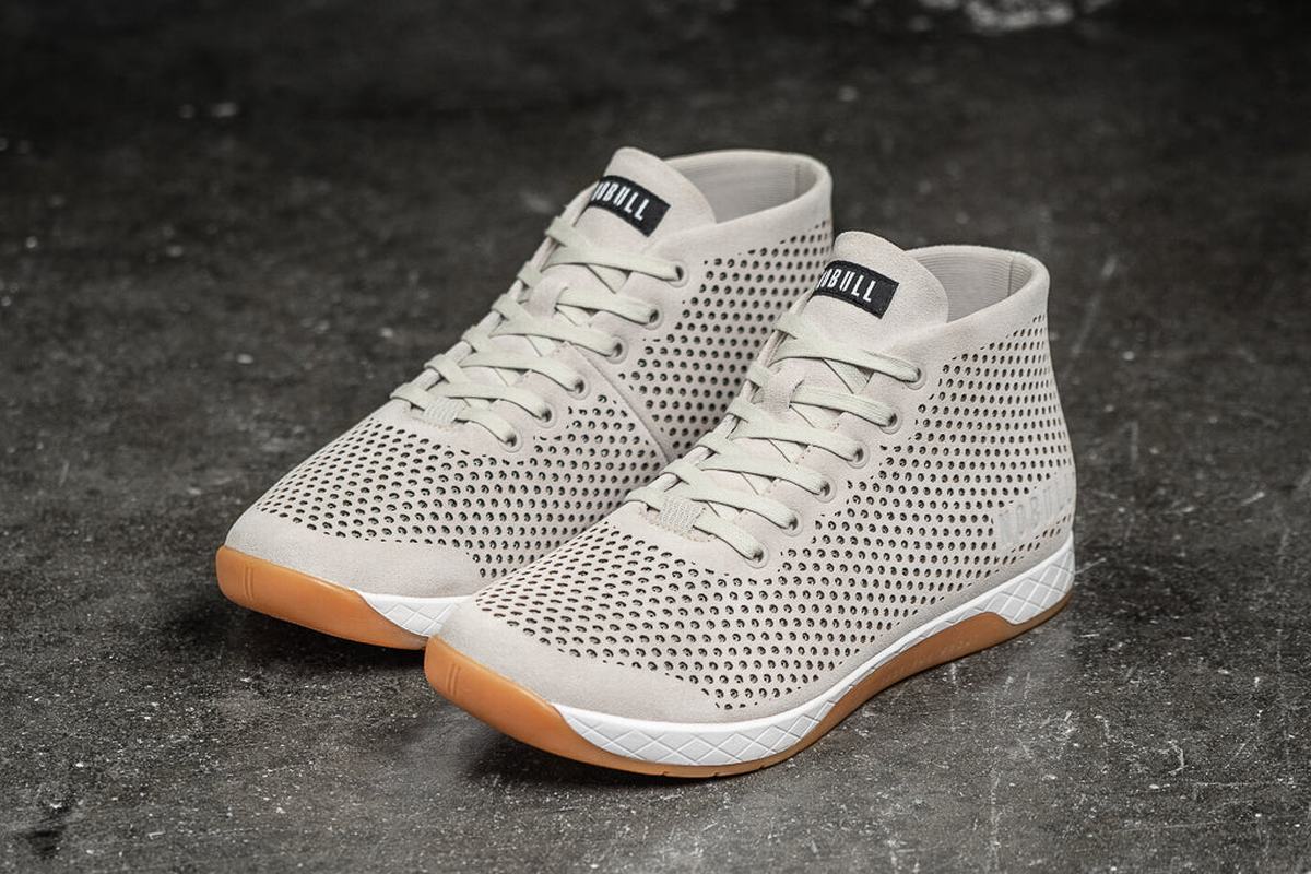 Nobull Suede Mid Men's Trainers Grey | Australia (IO2810)